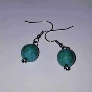 Turquoise bracelet and earring set